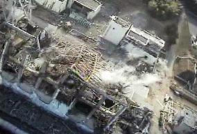 Fukushima Daiichi plant 1 month after quake