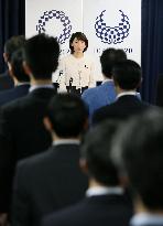 New Tokyo Olympics minister calls on staff to get stuck in