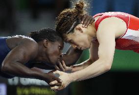 Olympics: Wrestlers in action