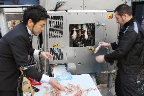 Japanese food-processing machines demonstrated in Switzerland