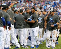 Baseball: Cubs celebrate division title with home fans