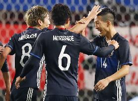 Soccer: Osako marks Japan return with brace in World Cup q'fying warm-up