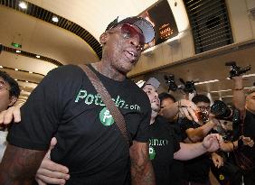 Ex-NBA star Rodman ends "very good trip" to N. Korea