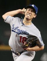 Baseball: Maeda gets no-decision in Dodgers' loss to D-backs