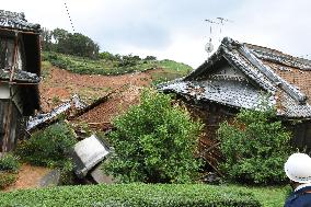 Typhoon house wreck