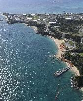 U.S. Marine Corps base construction under way in Okinawa