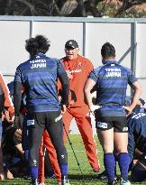 Rugby: Japan train for England test