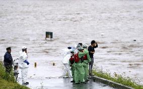 Powerful typhoon in Japan