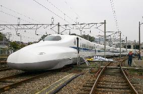 'Next-generation' Shinkansen model on display