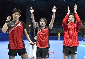 Olympics: Japan men's book team table tennis semi with Germany