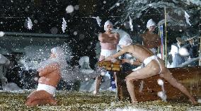 Shinto ritual in snow