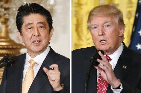 Abe, Trump hold talks before G-7 summit