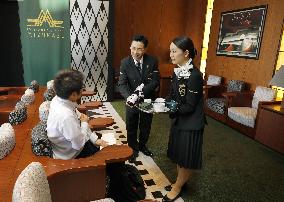 Lounge for new luxury sleeper train passengers