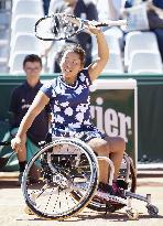 Tennis: Kamiji wins 2nd French Open title