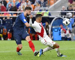 Football: France vs Peru at World Cup