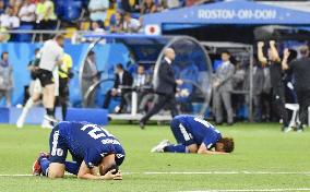 Football: Japan vs Belgium at World Cup