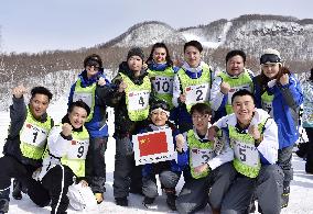 Snowball fight cup in Japan