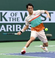Tennis: Nishikori at BNP Paribas Open