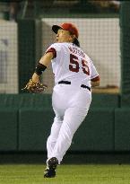 H. Matsui plays defense for 1st time in 2 yrs