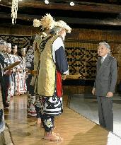 Emperor views Ainu performance