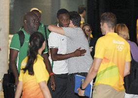 Nigerian soccer team arrives in Brazil