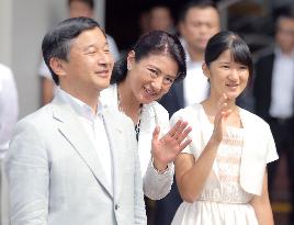Crown prince's family on summer vacation