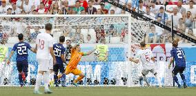 Football: Japan vs Poland at World Cup