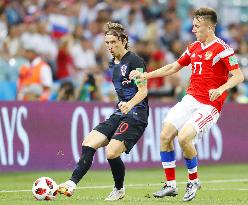 Football: Croatia vs Russia at World Cup