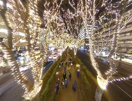Illumination event in northeastern Japan