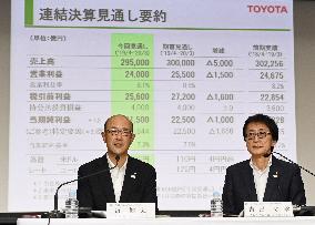 Toyota earnings announcement