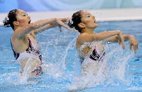 Japan's Suzuki and Harada win bronze in synchronized swimming