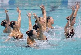 Japan finishes second in FINA synchronized swimming events