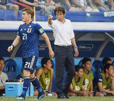 Football: Japan vs Poland at World Cup