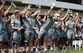 Rugby: Australia's World Cup team in Japan