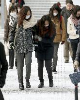 Snowy morning in Japan