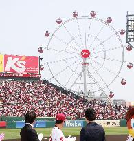 Ballpark Ferris wheel starts operation in northeastern Japan