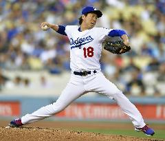 Baseball: Maeda unlucky loser as Dodgers bats freeze up