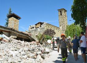 Aftermath of quake in Italy