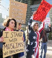 Protesters rally against U.S. travel ban near Tokyo embassy