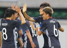 Soccer: Japan fend off Honduras in last game before U-20 World Cup