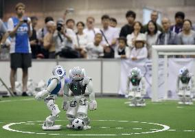 Robots compete in RoboCup championship in Nagoya