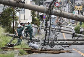 Powerful typhoon aftermath