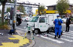 Car accident in Tokyo