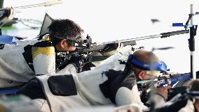 Olympics: Japanese shooter Yamashita in action