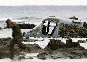 U.S. military Osprey crash-lands in sea off Okinawa