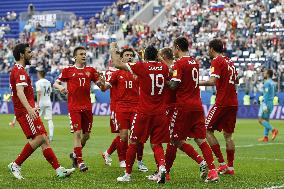 Soccer: Russia win Confederations Cup opener