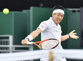 Tennis: Nishikori in Wimbledon 1st round