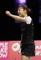 Badminton: Okuhara wins Japan's maiden world c'ship gold