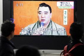 Sumo: Grand champion Harumafuji retires