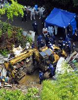 Police search for two missing men at Okayama industrial site